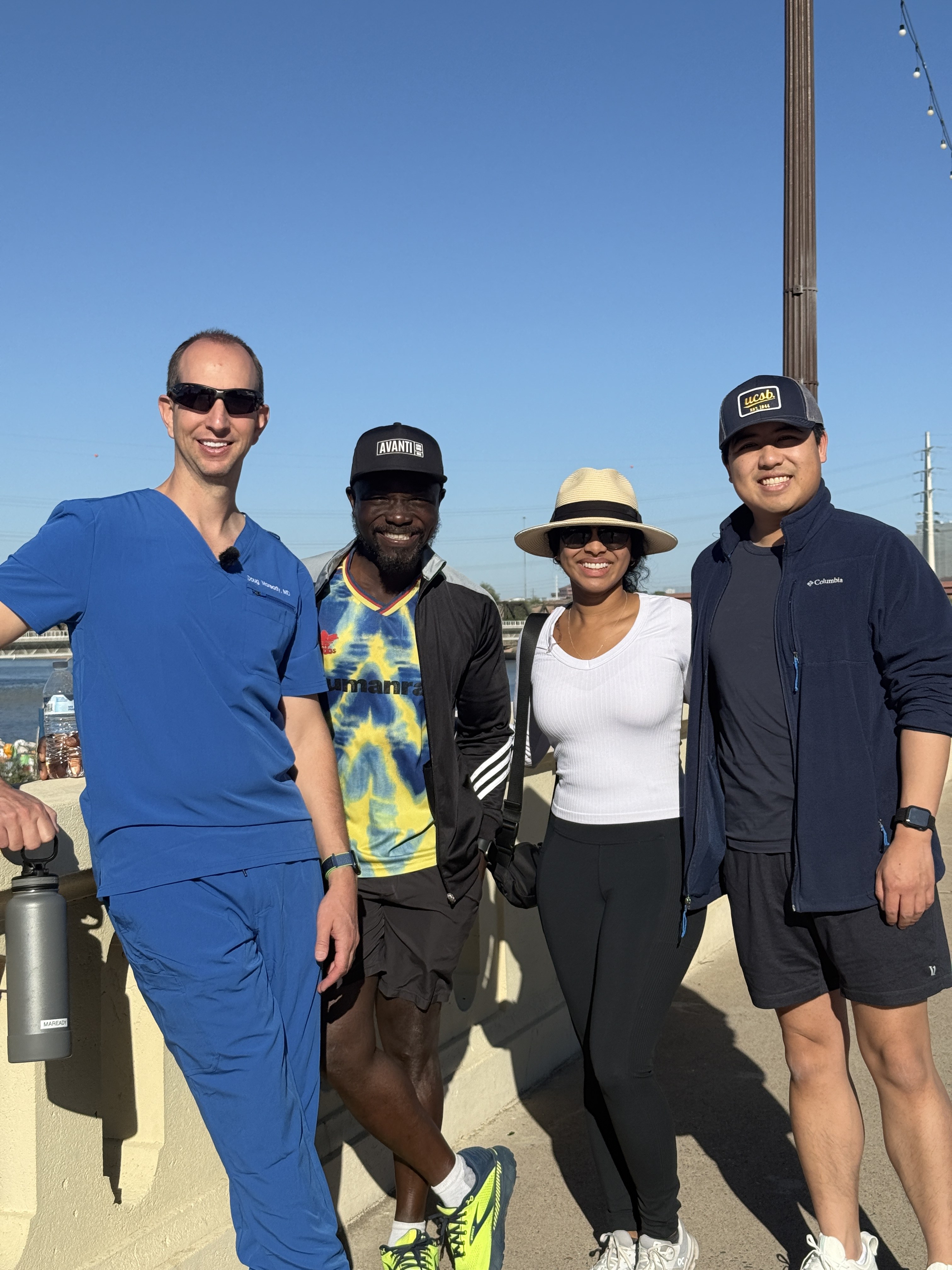 AOO board members and supporters at a community wellness walk in Phoenix